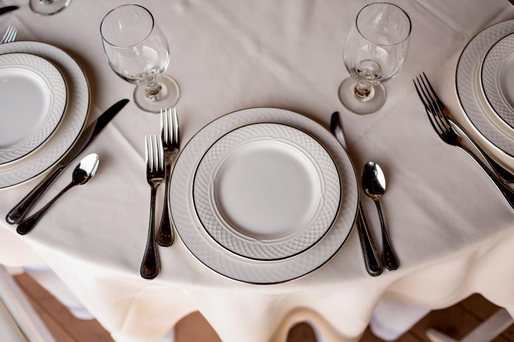 wedding on a budget place setting