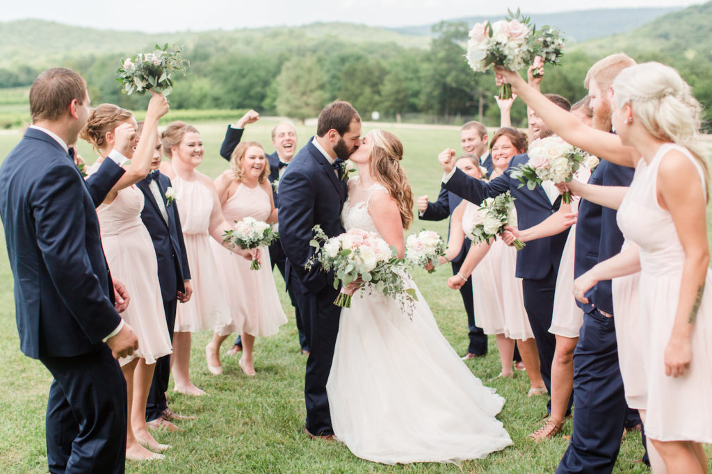 blush wedding photo idea