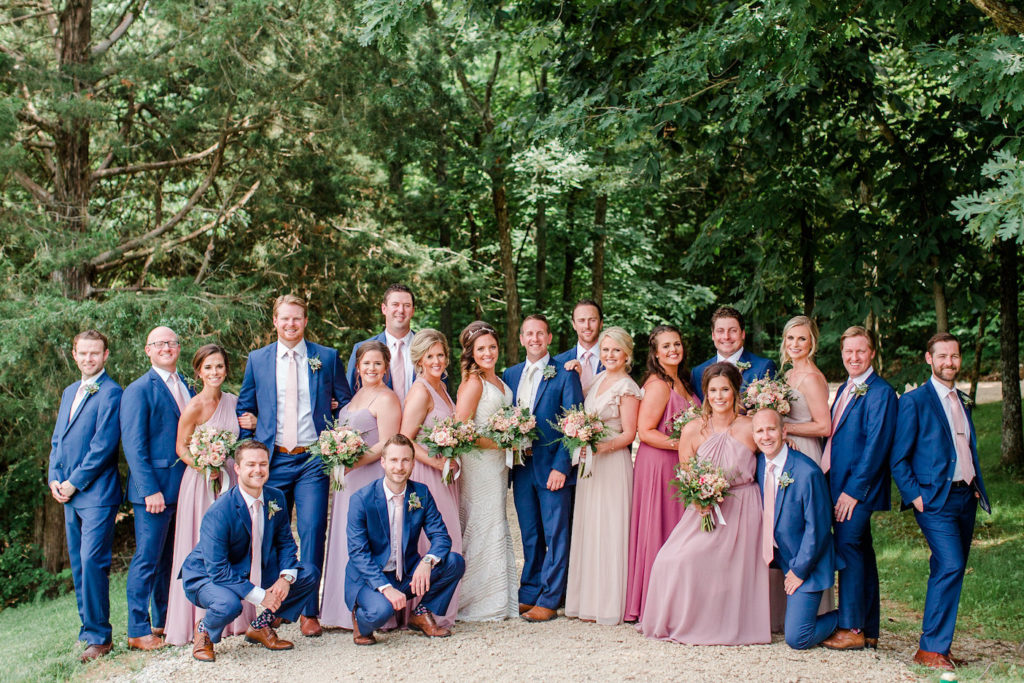 missouri rustic wedding party