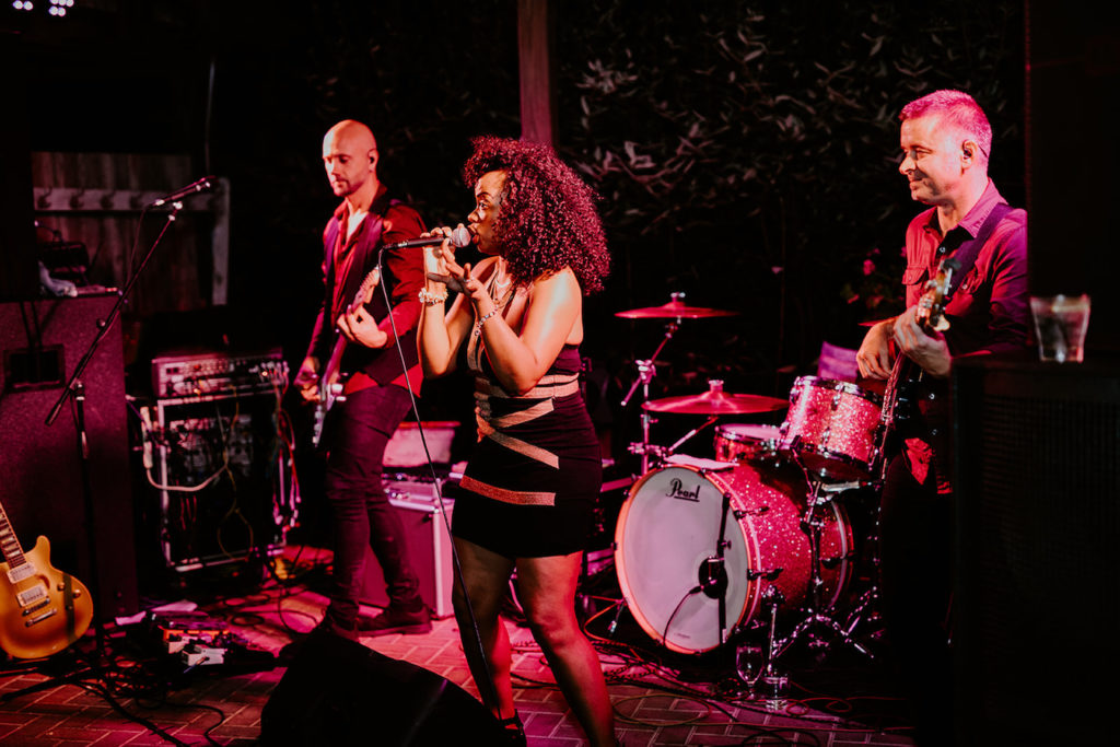 band at the wedding barn