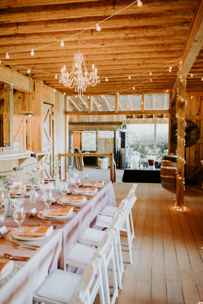 the wedding barn at chaumette
