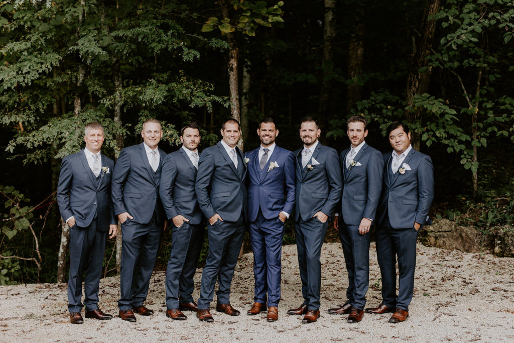 wedding barn groomsmen