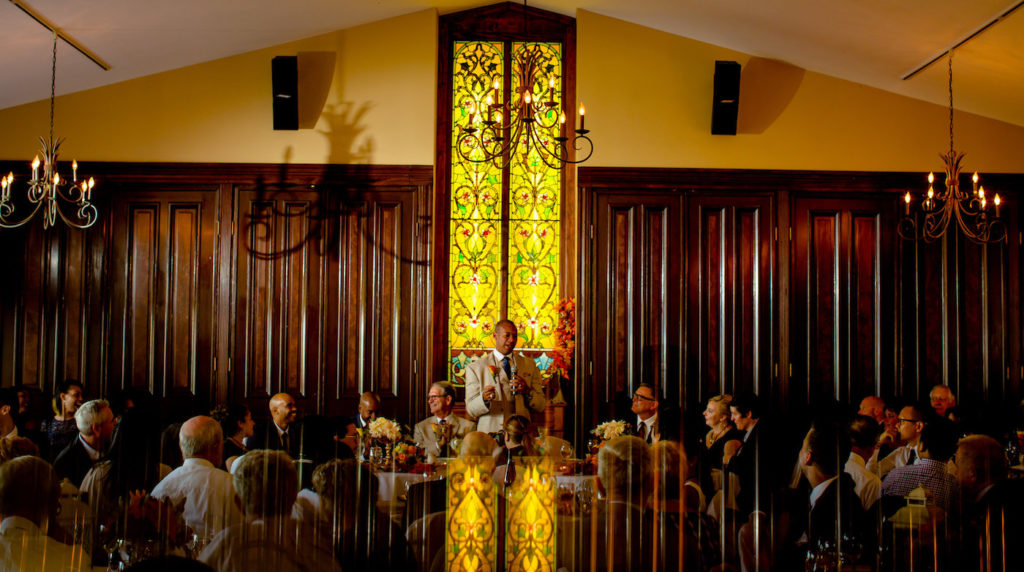 chaumette vineyard room fall wedding