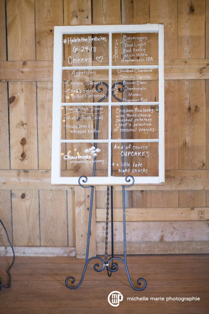 ranch wedding menu