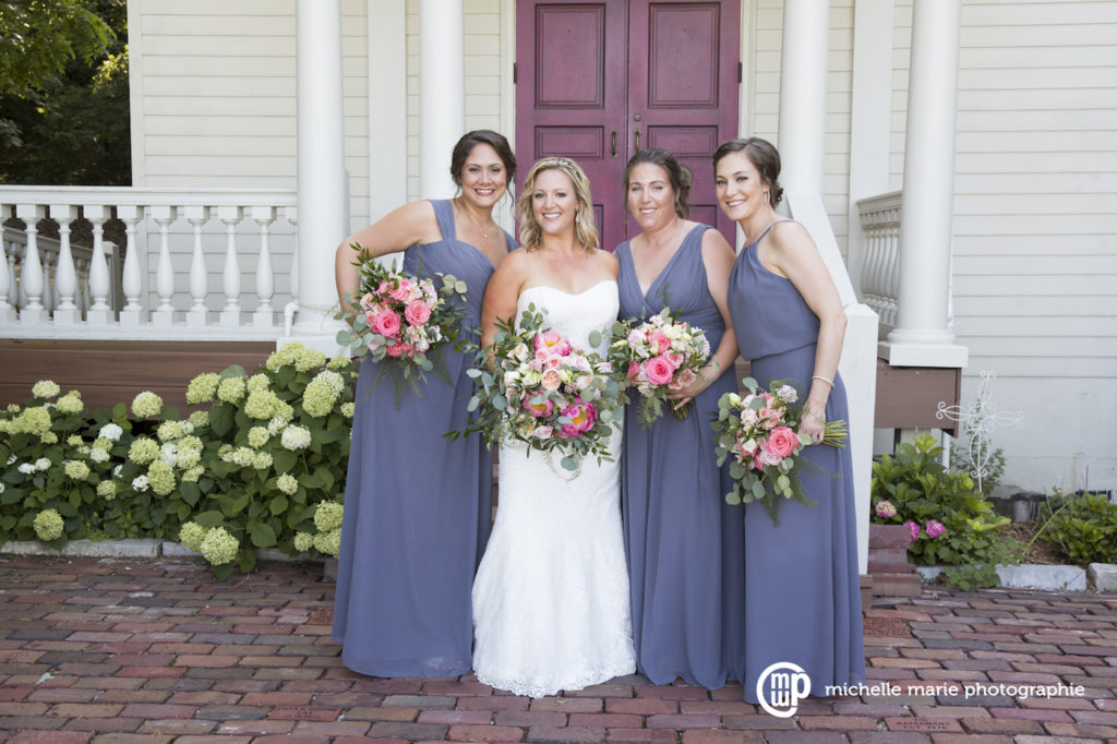 bridal party ranch wedding