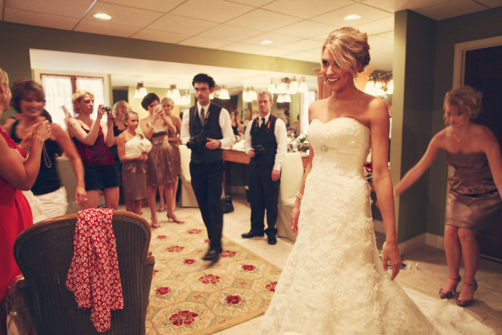 bride getting ready farm wedding