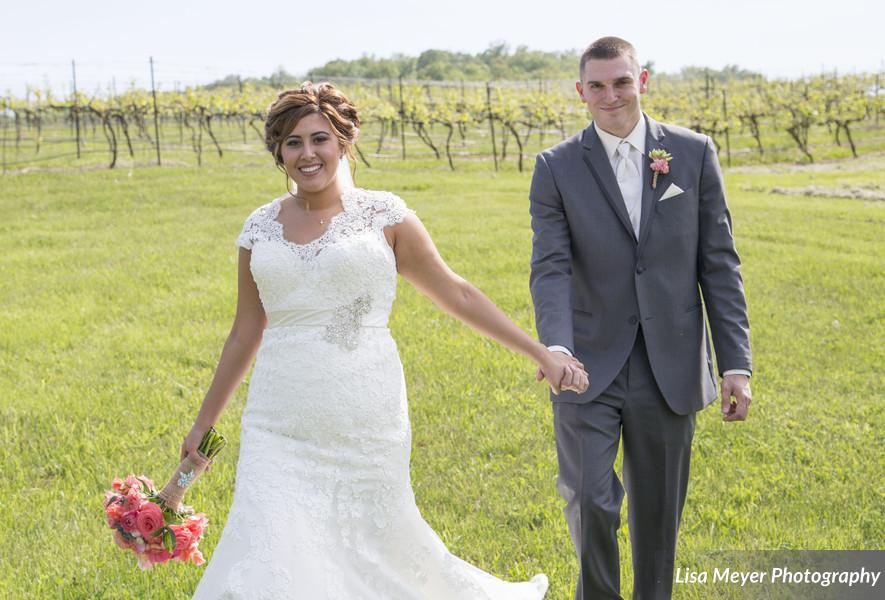 rustic outdoor wedding chaumette vineyards & winery