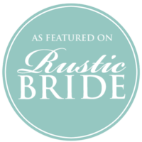 as featured on rustic bride